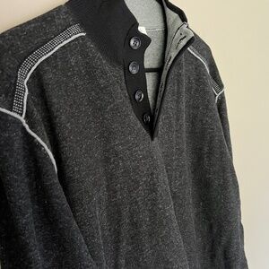 Sundance men's highland stitch henley sweater